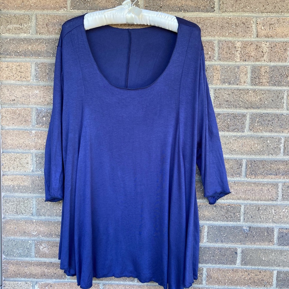 Navy blue Swing Top, 1X